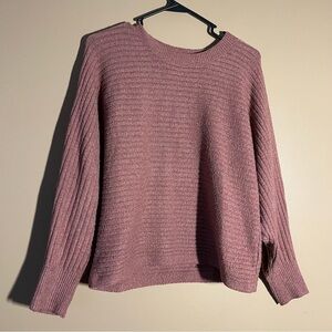 Pink Rose Dusty Pink Crew Neck Sweater Size Medium